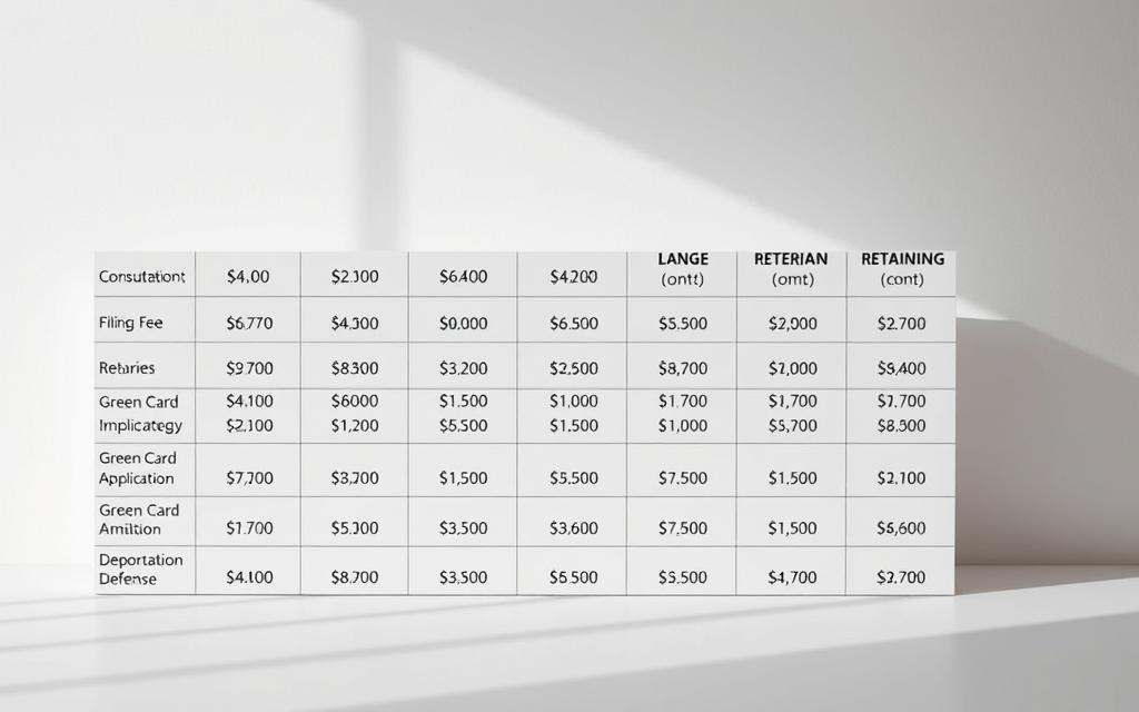 Comparing Immigration Lawyer Fees